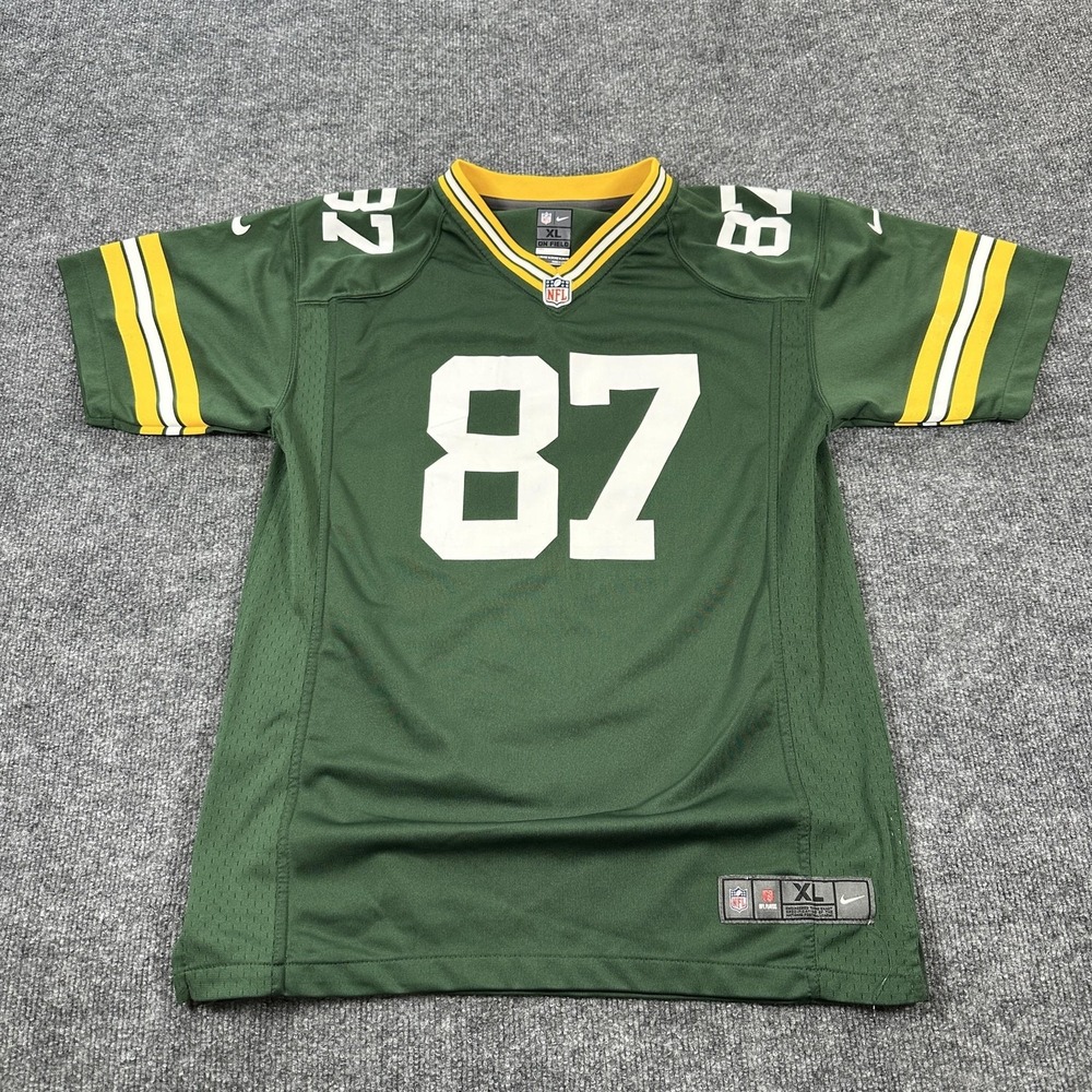 Green Bay Packers Jersey Mens XL Green NFL Football Nike On Field Nelson 87